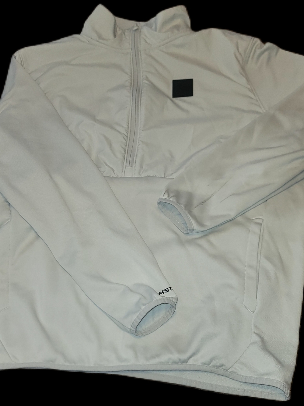 UNDER ARMOUR STORM Light Gray Half-Zip Pullover with Pockets LARGE